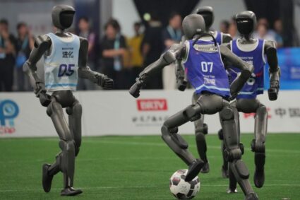Videos: Chinese robot beats Usain Bolt’s 100m record — then crashes at the finish