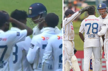 Watch: Yashasvi Jaiswal headbutts Asitha Fernando after falling for 45 in Colombo Test