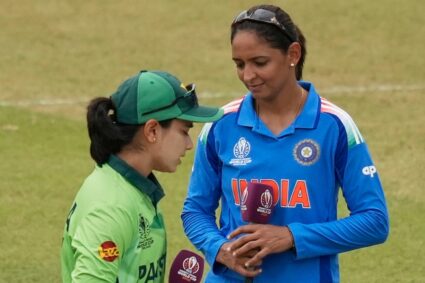 India vs Pakistan: Harmanpreet Kaur and Fatima Sana avoid shaking hands at toss